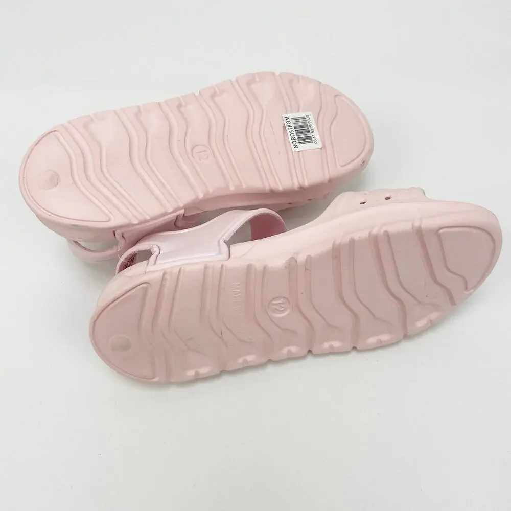 Tucker Tate Girls Eden Sandal 12M Pink Water Friendly Easy-On Hook Loop NWOT